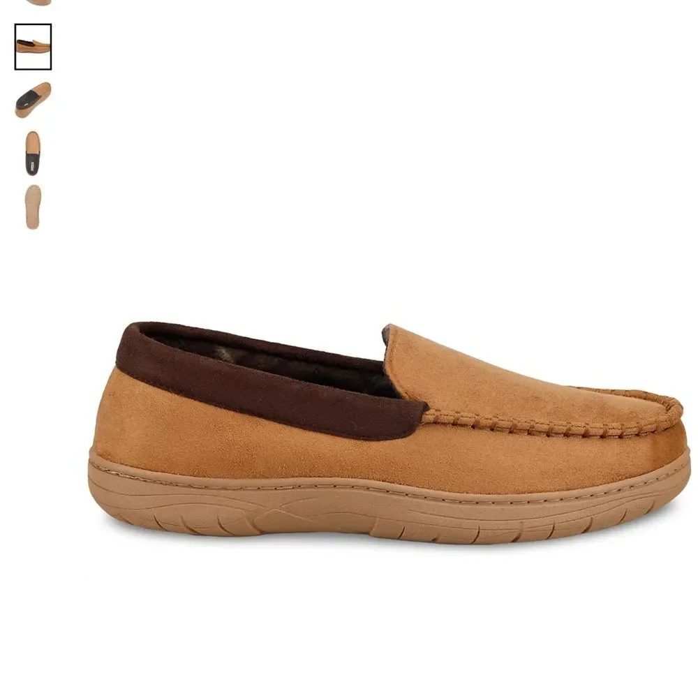 Haggar Men's Brown and Tan Loafers
